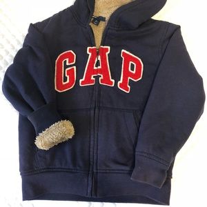 Gap Kids Faux Fur Fully Lined Zip Up Hoodie!!!